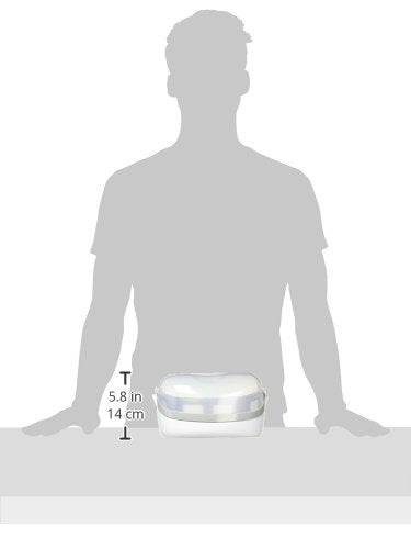 Microwave Steam Sterilizer - Removes 99.9% of Dirt Quickly and Naturally with The Power of steam, White/Grey