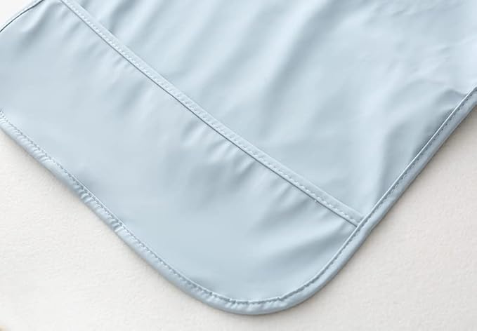 GZMM Waterproof Baby Bibs,Infant Toddler Extra Cover Feeding Bib With Food Catcher,Easy Clean & Washable