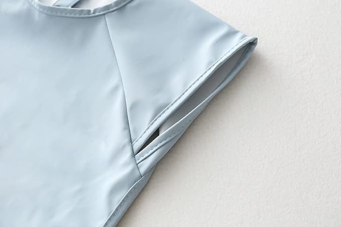 GZMM Waterproof Baby Bibs,Infant Toddler Extra Cover Feeding Bib With Food Catcher,Easy Clean & Washable