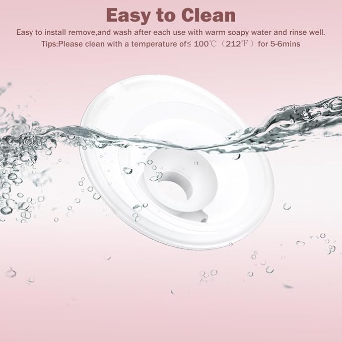 2pcs Double-Sealed Flange 24mm Compatible with Momcozy M5 Breast Pump, 24mm Flange M5 Breast Pump Replacement Accessories,Not for Others