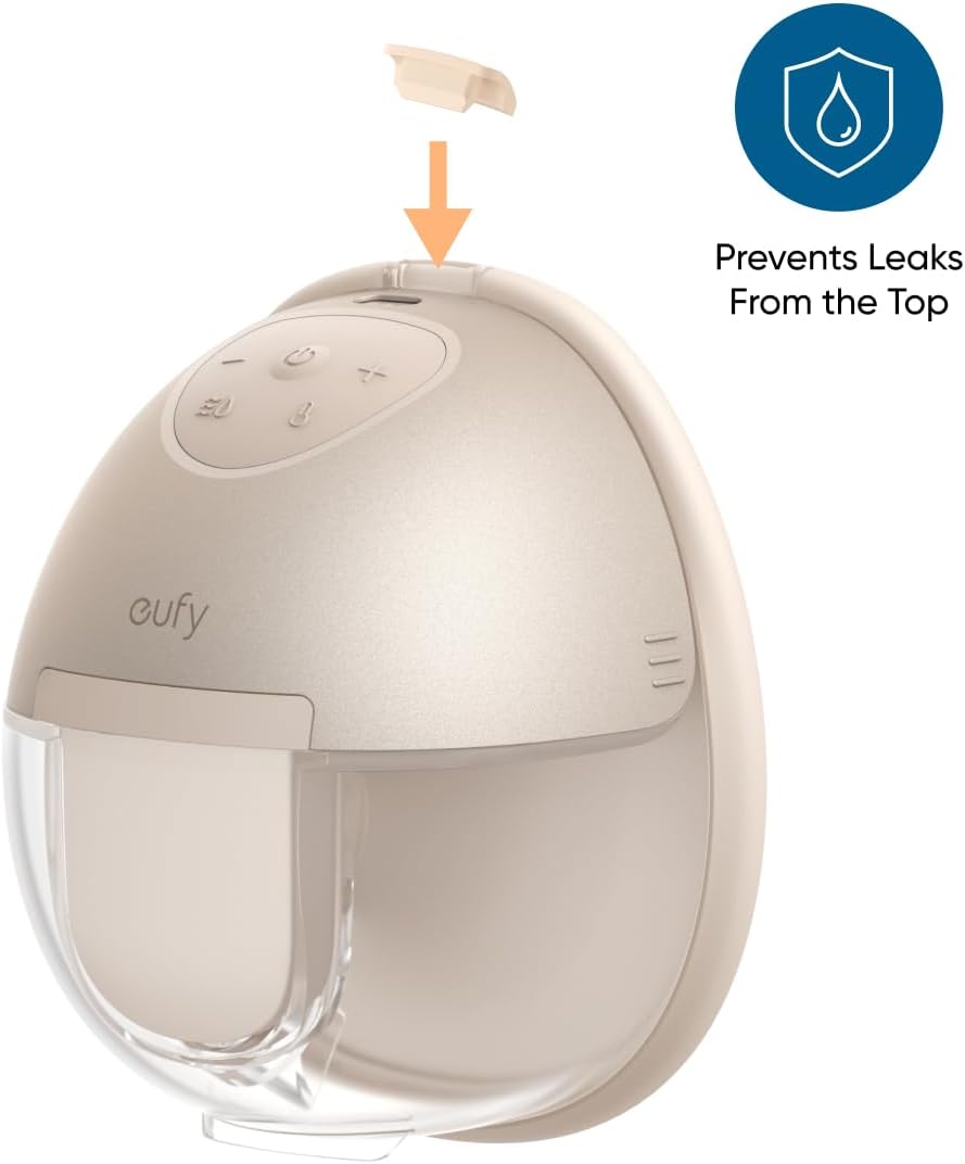 eufy Original Spout Cap (4-Pack) for Wearable Breast Pump E10/E20/S1/S1 Pro, Breast Pump Replacement Parts