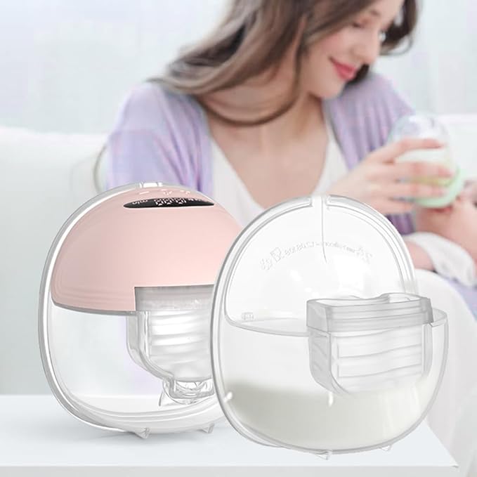 2 Set Full Milk Collector Cup Flange 24mm Compatible with S18/S21/S23 Breast Pump Replacement Accessories,Extra Duckbill Valve&Diaphragm