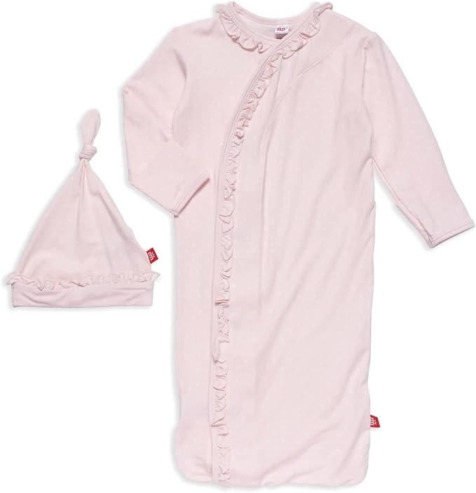 Magnetic Me Modal Newborn Sleeper Gown & Hat Set | Silky Soft Modal Fabric Sleep Sack