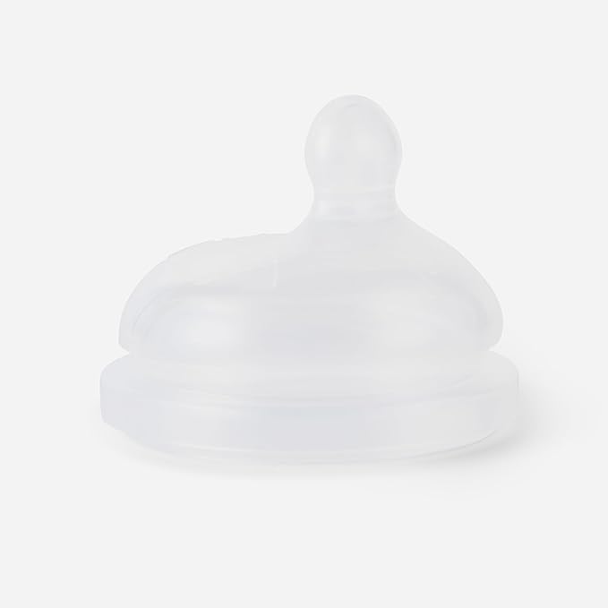 MILK & WATER Anti-Colic Nipples, Set of 2 - Medium Flow (3+ Months) Super Latch Nipple Pack - Mimics Natural Feeding for Easy Transition from Breast to Bottle - BPA-Free, Soft Silicone
