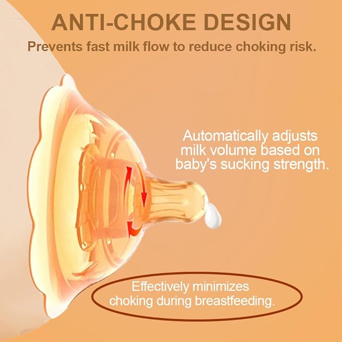 Nipple Shields for Breastfeeding Newborn - 2 Packs,Silicone Nipple Shields Breastfeeding for Baby and Mommy Breast Shell, Nipple Shield,White