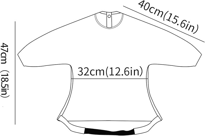 Long Sleeve Baby Bib - Mess-Proof Feeding Bibs for Babies - Adjustable, Waterproof, and Highchair/Table Attachment