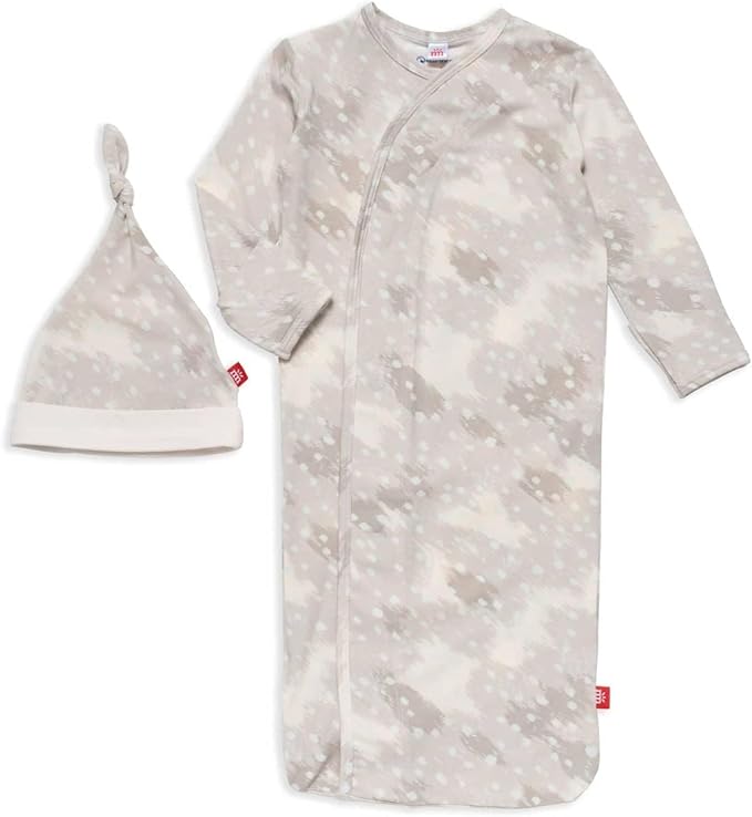 Magnetic Me Modal Newborn Sleeper Gown & Hat Set | Silky Soft Modal Fabric Sleep Sack