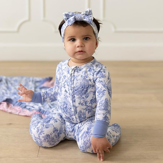Posh Peanut Convertible Baby Sleepers - Girls Footless Baby Pajamas with 2 Way Zipper for Easy Diaper Changes