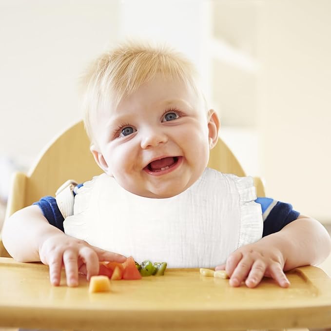 Baby Bibs Muslin Drool Teething Drooling Bibs for Baby Girl Boy Muslin Cotton