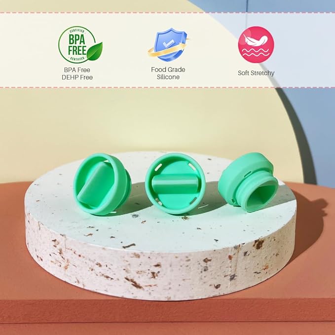 Tbuymax Duckbill Valves Compatible with Elvie Stride Pump Parts, 6 pc Food Grade Silicone Breast Feeding Valves, Not Original Stride Pump Parts