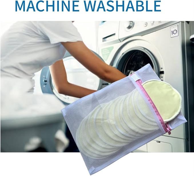 Reusable Nursing Pads 14 Pack,Washable Breast Pads Breastfeeding Essentials,Newborn Necessities for Baby Boys and Girls,Postpartum Essentials for Mom,Super Soft & Absorbent (Light Yellow)