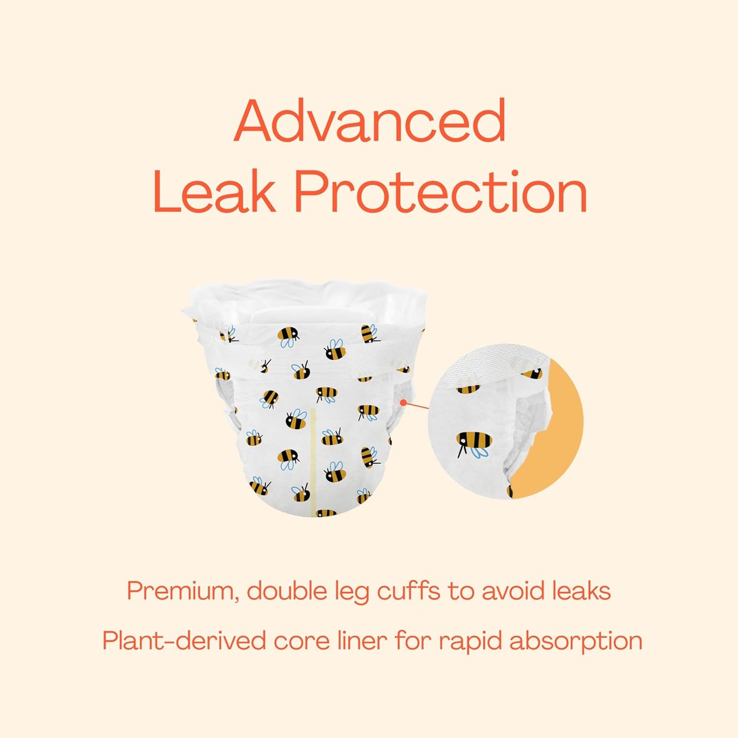 Hello Bello Premium Diapers Size 2 (10-16 lbs), Happy Camper Designs, 30ct Jumbo Pack