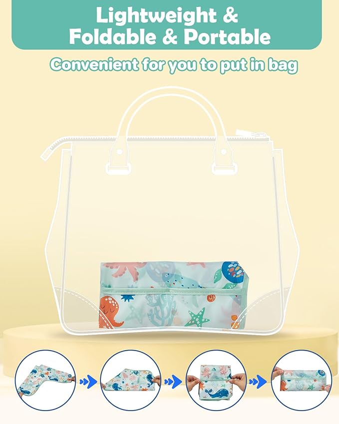 Lictin Long Sleeve Bibs 5 Pack - Baby Bibs, Waterproof Toddler Bibs, Baby Smock for Eating, Baby Bibs for Feeding Teething