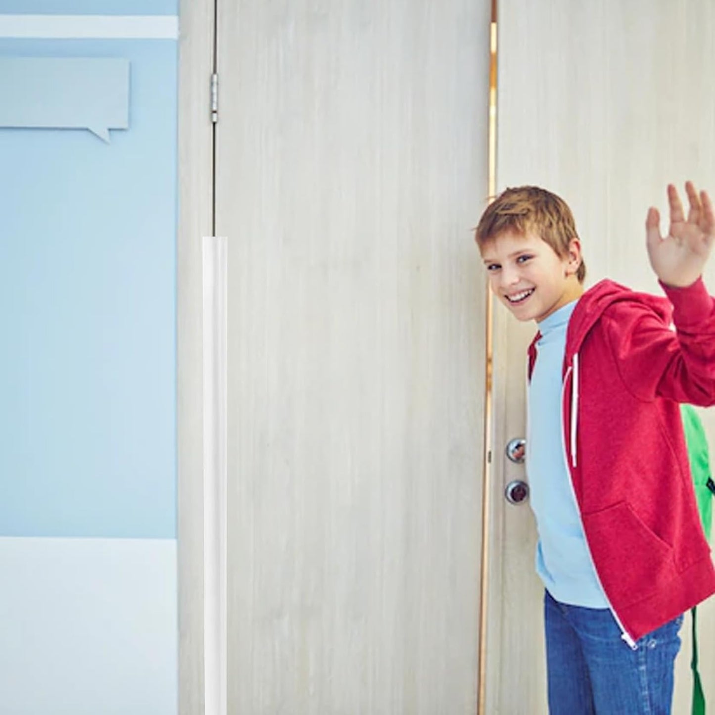 2 PCS Door Pinch Guard for Baby Proofing, Door Protector for Kids Finger Pinch Guard, Door Hinge Cover Door Jam Shield for Child Safety (Frosted 47.24 x 6.69inch)