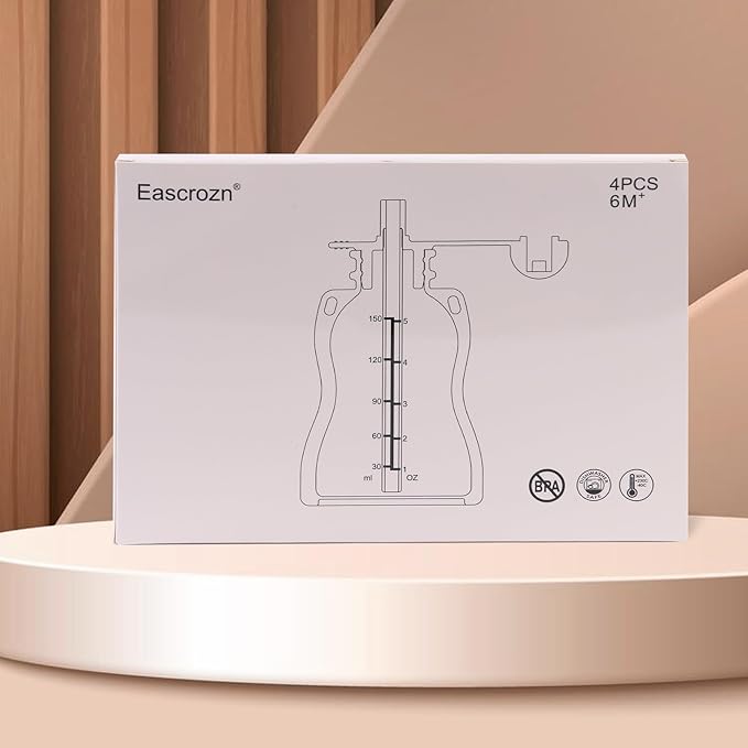 Reusable Baby Food Pouches with Straws, 4 Pack Refillable Silicone Squeezable Pouch for Kids Toddlers, BPA Free, Baby Food Storage Containers for Make Homemade, 5 oz