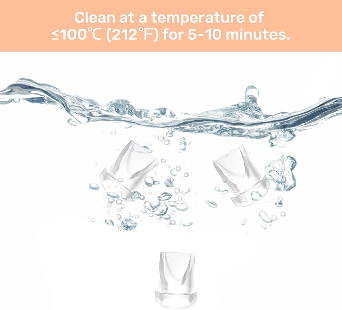 8Pcs Duckbill Valves Compatible with Momcozy M5 Wearable Breast Pump, Replacement Pump Parts Accessories for Momcozy V1/V2 Hands Free Breast Pumps, Same as Original Mom Cozy Parts