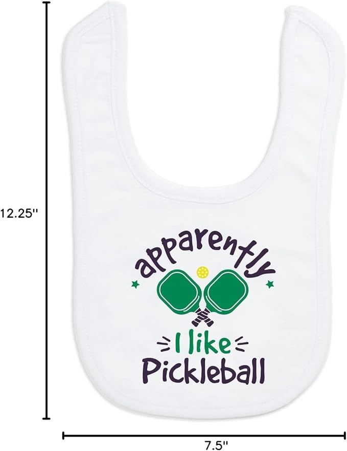 ChalkTalkSPORTS Pickleball Baby & Infant Bibs | Soft Microfiber Pickleball Baby Bibs