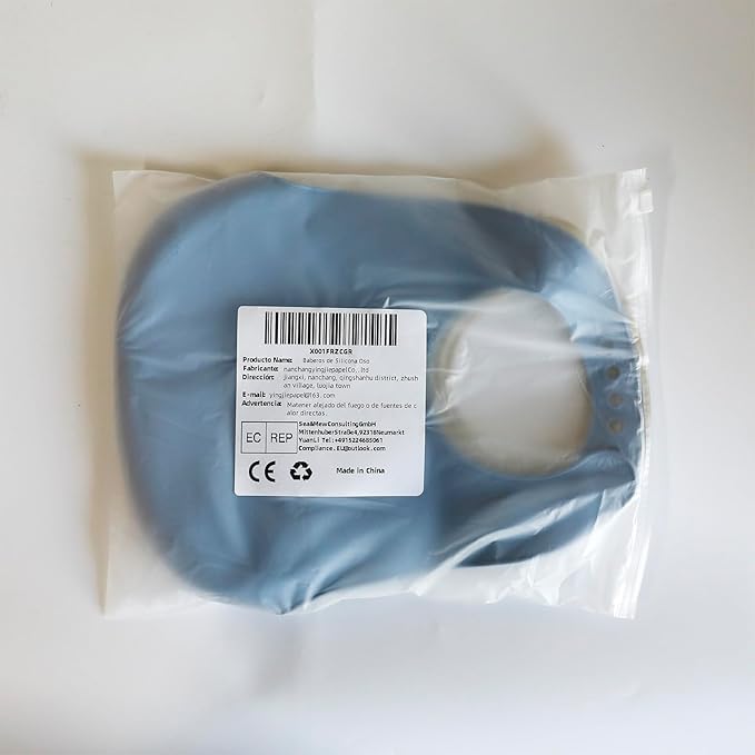 Baby Silicone Feeding Bibs, 3pcs Adjustable Waterproof Bibs for Feeding