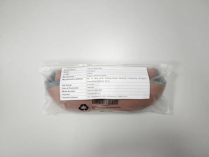 PandaEar 3 Pack Silicone Bibs for Babies - Waterproof, BPA Free, Soft Durable Bibs for eating with Pocket Food Catcher