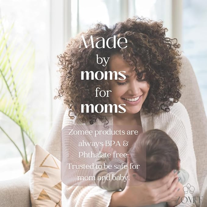Zomee Collection Bottle Leak Proof - 6 oz - for Updated Zomee Fit Wearable Breast Pump for Breastfeeding Nursing Mothers (Pump Not Included)