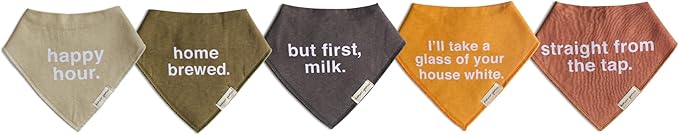 Denver James Bandana Feeding Drool Baby Bib I Soft Organic Cotton I Fleece Back