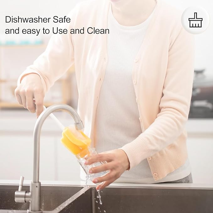 Natural Glass Baby Bottle Gentle & Extra Slow Flow, Newborn Breastfeeding Bottle with Anti Colic Nipple for 0 Months Babies, Includes S Nipples, (5Oz, 2 Packs)