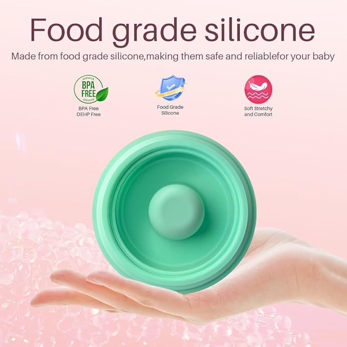 TB Tbuymax 4pc Diaphragm and 8pc Duckbill Valves Compatible with Elvie Stride Breast Pump Parts, Replace for Elvie Stride Pump Not Original Pump Seals Membrane Accessories