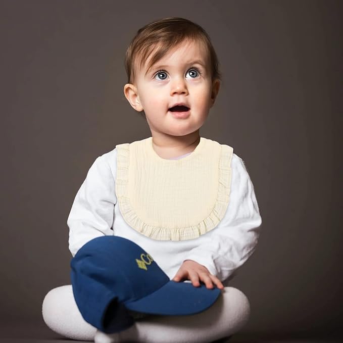 Baby Bibs Muslin Drool Teething Drooling Bibs for Baby Girl Boy Muslin Cotton