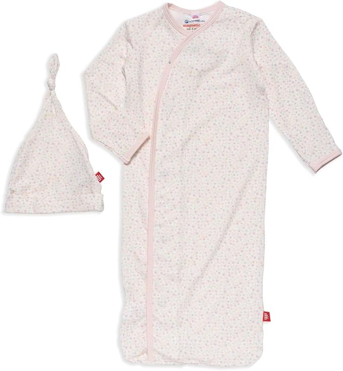 Magnetic Me Modal Newborn Sleeper Gown & Hat Set | Silky Soft Modal Fabric Sleep Sack
