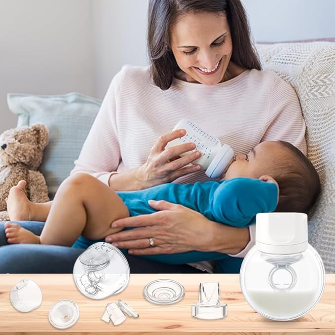 One Full Set Milk Collector Cup 19mm Only Compatible with Momcozy S12 Pro/S9 Pro Breast Pump NOT for S9/S12, S12 Pro/S9 Pro Wearable Breast Pump Replacement Parts with 19mm Flange