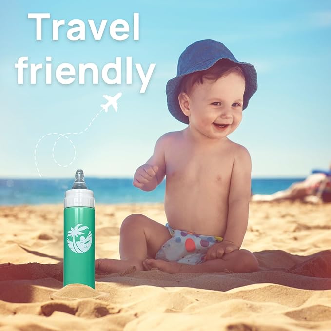 Versatile Waiu Insulated Baby Bottle | 4 oz & 6 oz Sizes | Keeps Drinks Hot for 8 Hours, Cold for 24 Hours | BPA-Free | Multiple Colors Available (Green, 4 oz.)