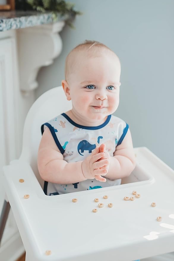 BapronBaby Desert Dinos Bapron - No Neck Tie Safer Bib for Baby & Toddler - Soft Waterproof Stain Resistant - Machine Washable - Sz Preschool 3-5yrs