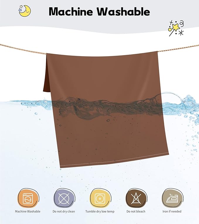 Deep Dream Toddler Pillowcases for 13x18 Pillow 2 Pack, 100% Cotton Travel Pillow Case Cover, 600 Thread Count Cotton Pillow Covers, Soft & Breathable Small Pillow Cases Envelope Closure, Coffee Brown