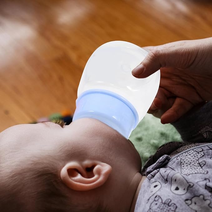 Kisangel Newborn Baby Bottles 6pcs Miniature Plastic Rice Feeder Mini Food Bottles Pp Cereal for Travel Rice Cereal