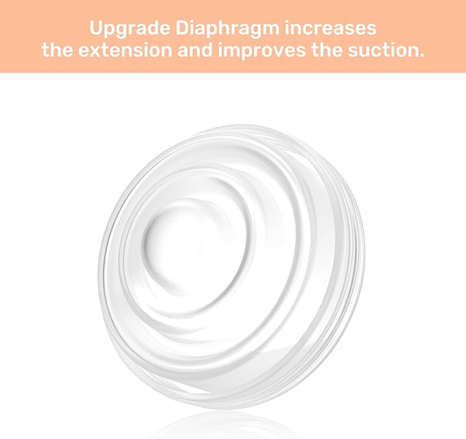 10PCS M5 Breast Pump Parts,6PCS Silicone Duckbill Valve & 4PCS Silicone Diaphragm Compatible with Momcozy M5 Wearable Breastpump,Original Mom Cozy M5 Breastfeeding Essential Replacement Accessories