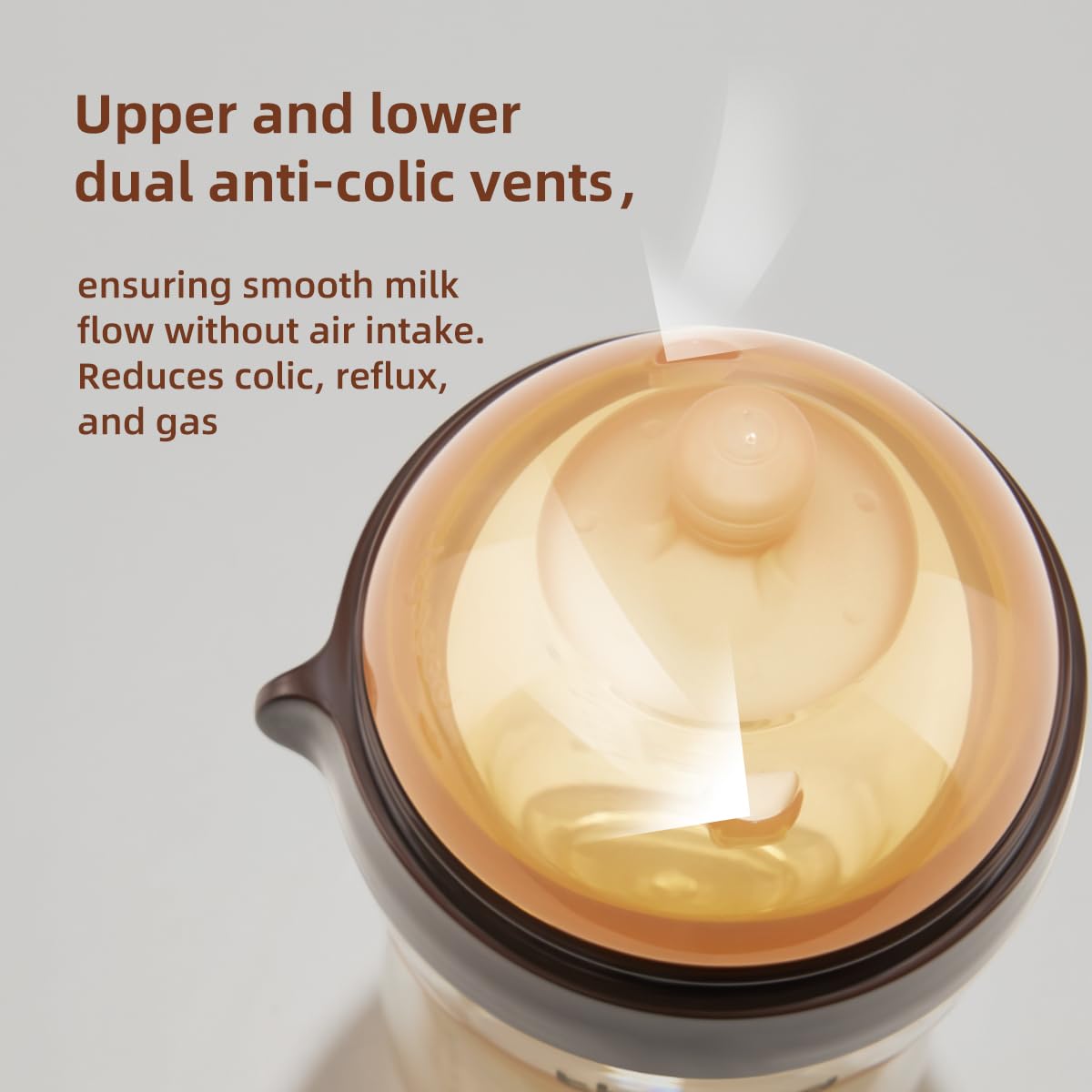 PPSU Natural Breast-Like Bottle with Nipple(3-7 Months),10oz,2pack