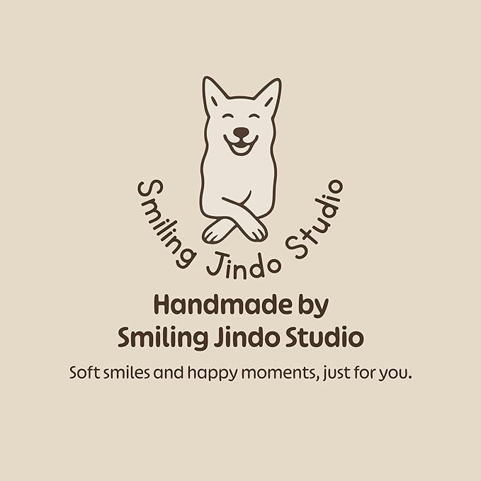 Personalized Baby Bib – Soft Cotton Terry, Cute Jindo Dog Design with Custom Text (1-2 Lines) – Newborns & Toddlers