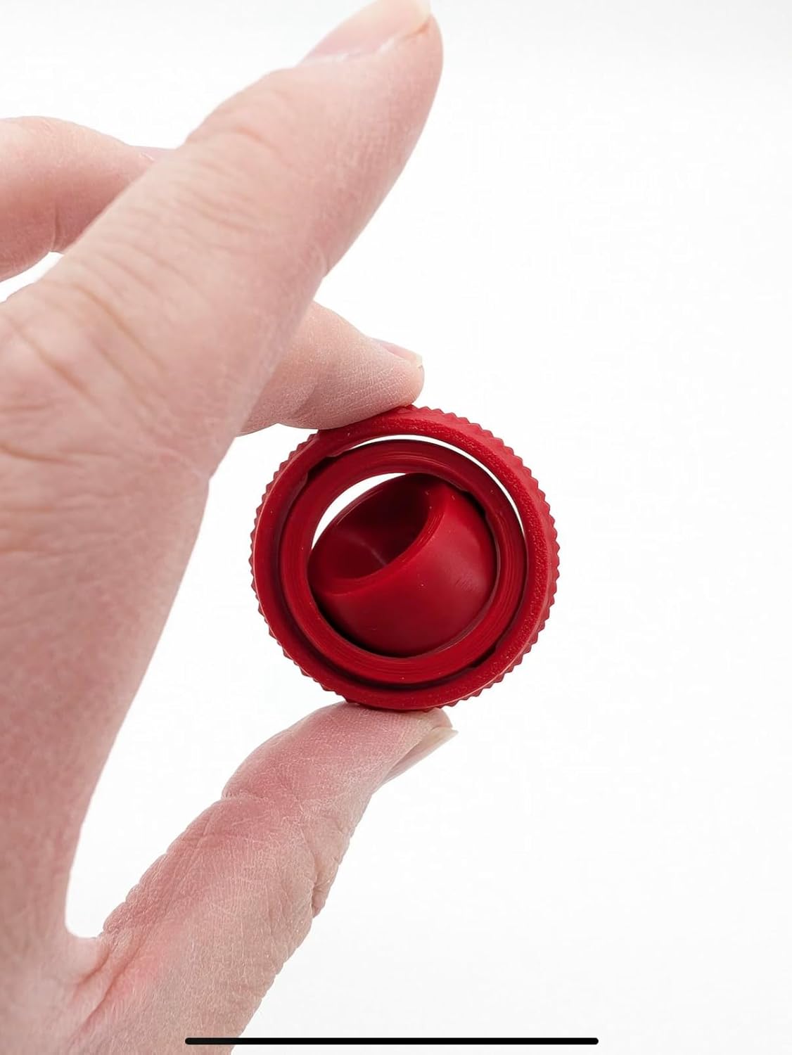 Gyro Spinner - 3D Printed Fidget Toy (Red), Small