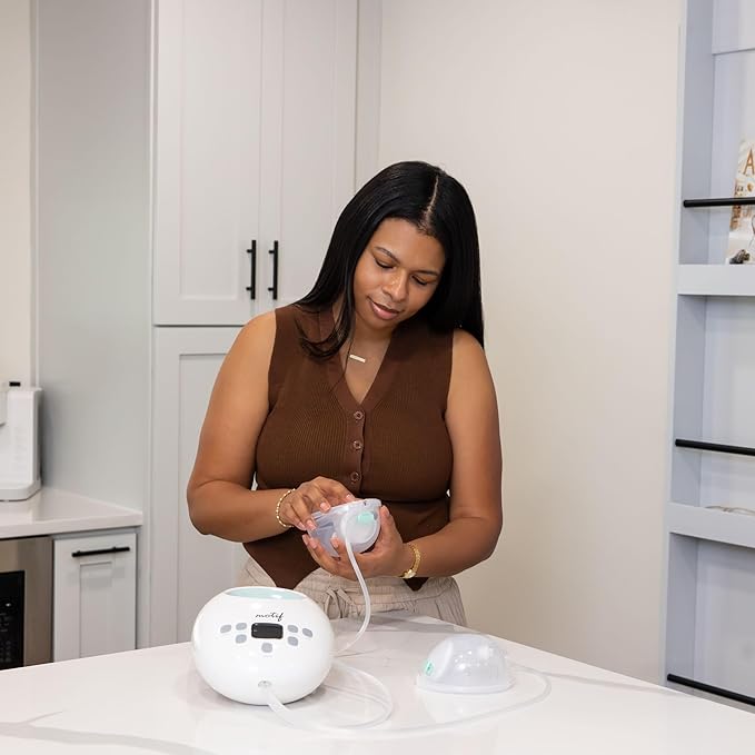 Motif Medical Breast Milk Collector Cups for Luna & Duo Breast Pump - Hands-Free & Portable Collection Cups for Breast Milk - Wearable Milk Collection Cups w/Storage Bag, 5 Flanges & More (5 oz)