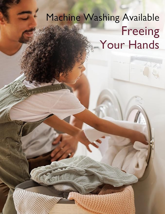 Momcozy Muslin Standard Fitted Crib Sheets, 52"x28", 2 Pack Soft Breathable Natural Cotton Baby Mattress Sheet, 360° Mattress Wrapping No Slip Boys Girls Neutral Toddler Bed Sheet, Green Grey