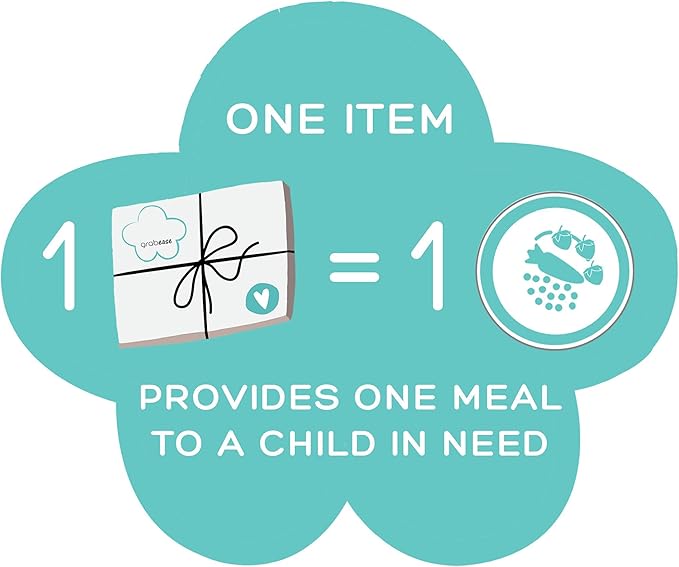 grabease Allover Waterproof Bib for Self-Feeding Infants and Toddlers, Machine Washable, Ages 6-24 Months