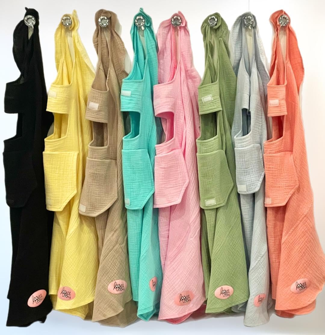 Muslin Nursing Cover for Baby Breastfeeding โwith Peekaboo Window -100% Breathable Cotton Privacy Nursing Shawl - Multiuse Apron for Moms