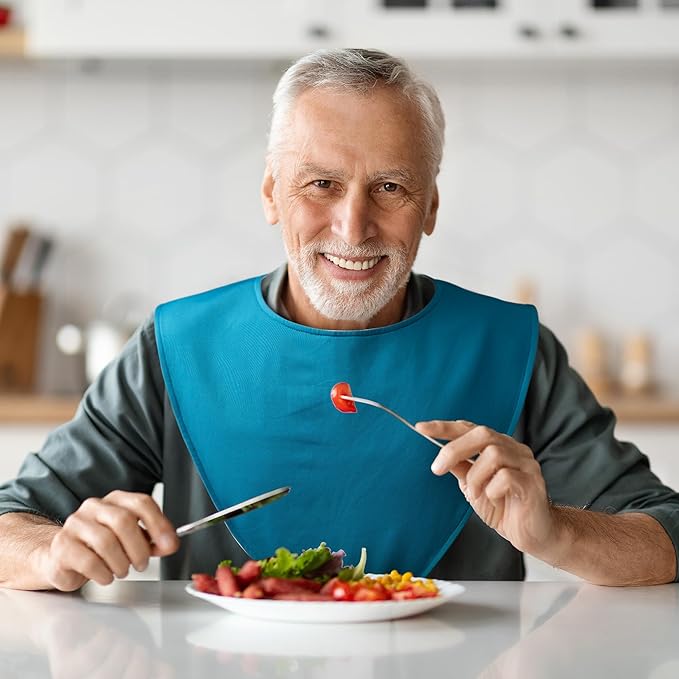 Adult Absorbent Drool Bandana Bibs, Large Soft Bibs Set for Special Needs,Teens,Big Kid 13+ Years Boy Girl Men Women,3 Pack