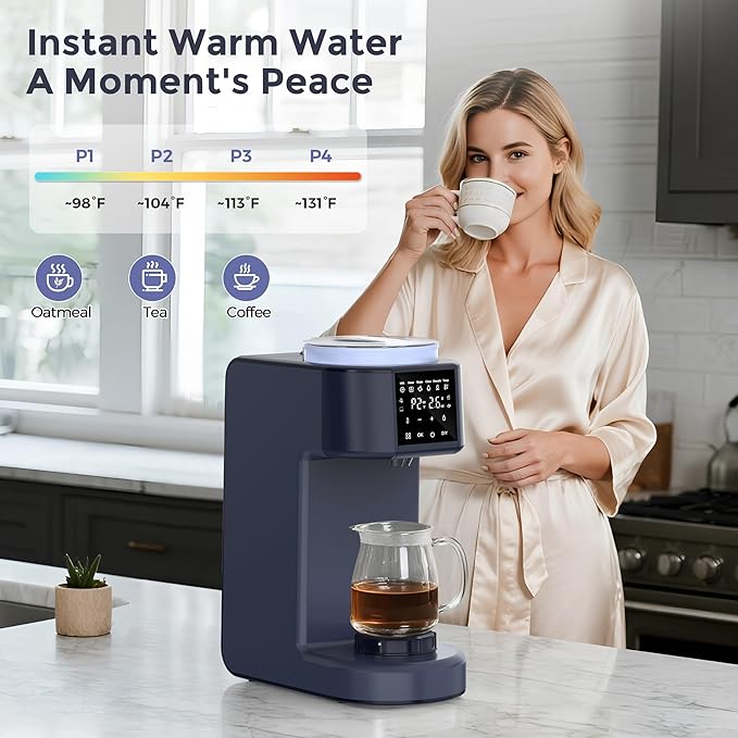 Formula Dispenser Machine, 2-Minute Quick Mix Baby Formula Maker, One-Touch Automatic Milk Maker, 3 Formula Temps + 4 Hot Water Choice, 2L Tank & Sealed Powder Container for Clump-Free Formula