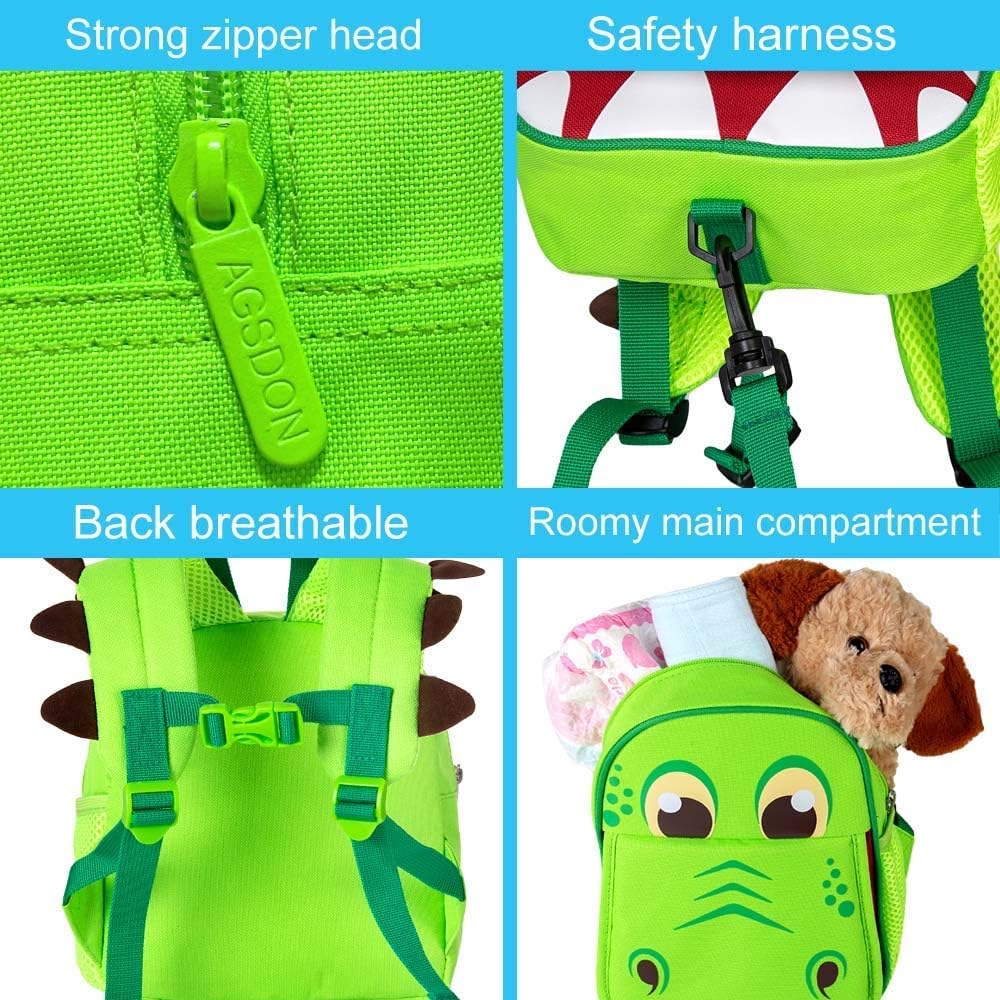 gxtvo Toddler Backpack Leash, 9.5" Kids Safety Leashes Bookbag for Children Boys Girls - Unicorn/Butterfly/Mermaid/Dinosaur