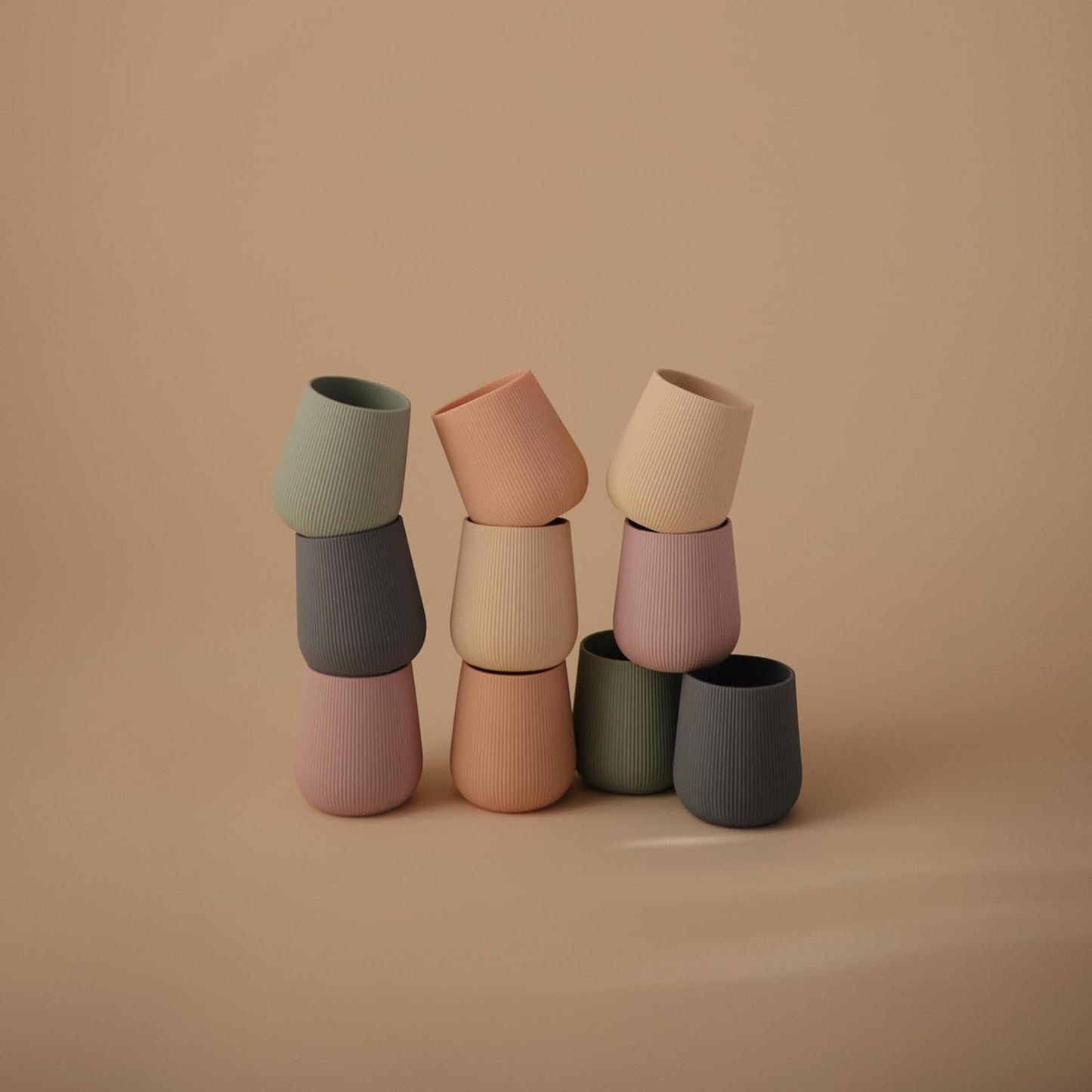 mushie Silicone Baby Starter Training Cup | 6 Months+ (Cambridge Blue)