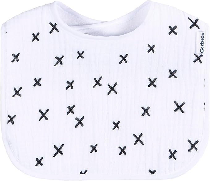 Gerber Unisex Baby Muslin 8 Pack Drooling Bibs
