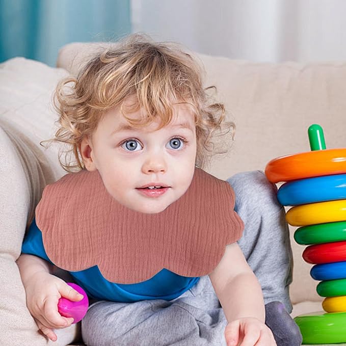 Baby Bibs Muslin Bibs 8 Pack for Drooling and Teething for Unisex Girls Boys
