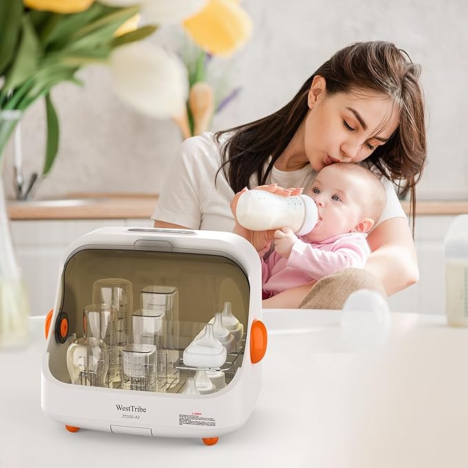 Baby Bottle Sterilizer and Dryer – UV Sterilizer 20L Large Capacity, Hot Air Drying, UV Sanitizer Box, No Need to add Water, No Need to Clean Regularly. Large Sterilizer for Nail Tools.