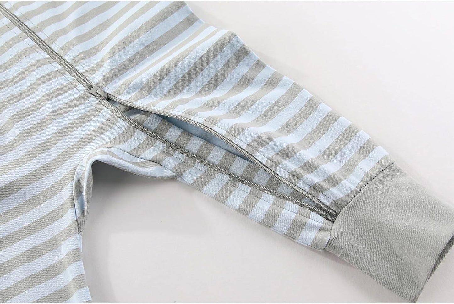 2 Pack Unisex Baby Short Sleeve Rompers 2 Way Zipper New Born One-Piece Jumpsuits 0-24Months Infant Outfits